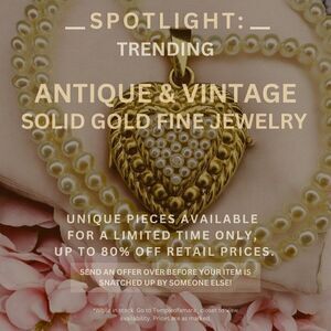 Vintage Estate & Antique Fine Jewelry Sale! Solid Gold 10k 14k 18k Fast Shipping
